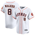 Kdoa H.Astros #8 Christian Walker Player White Home Limited Stitched Jerseys