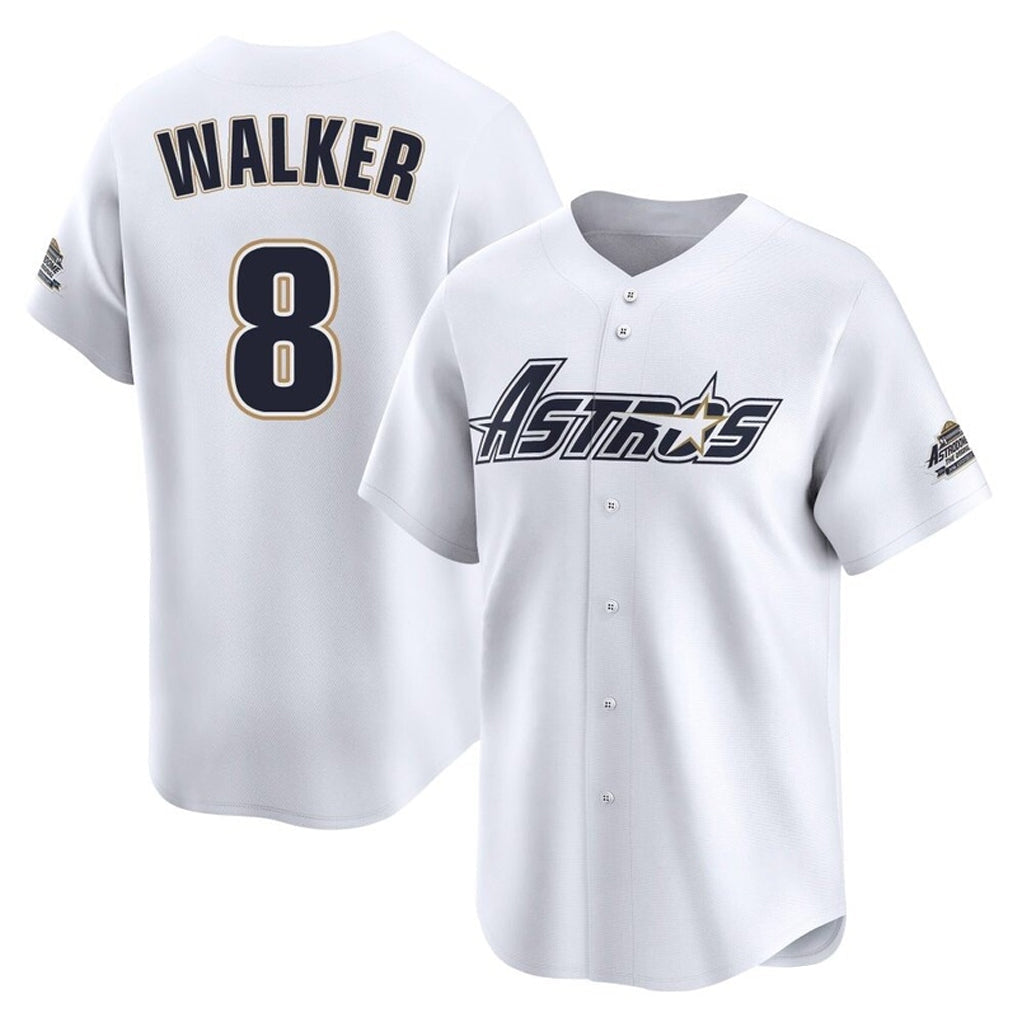 Kdoa H.Astros #8 Christian Walker Player White Throwback Cooperstown Collection Limited Stitched Jerseys