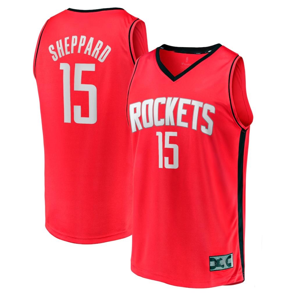 Kdoa H.Rockets #15 Reed Sheppard Red 2024 Draft Fast Break Player Stitched Jerseys-Icon Edition