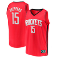 Kdoa H.Rockets #15 Reed Sheppard Red 2024 Draft Fast Break Player Stitched Jerseys-Icon Edition