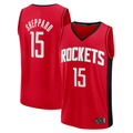 Kdoa H.Rockets #15 Reed Sheppard Red Fast Break Replica Stitched Jerseys-Icon Edition