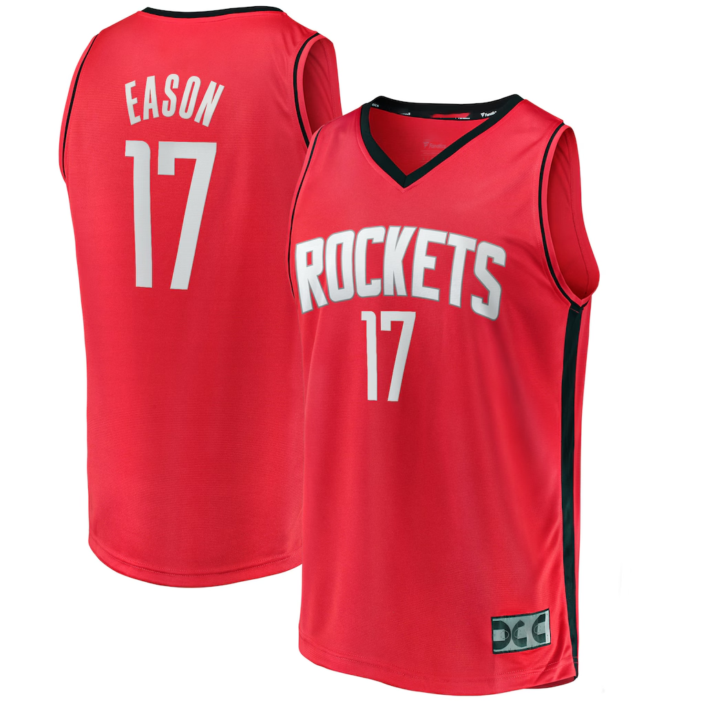 Kdoa H.Rockets #17 Tari Eason Red Fast Break Replica Player Stitched Jerseys-Icon Edition