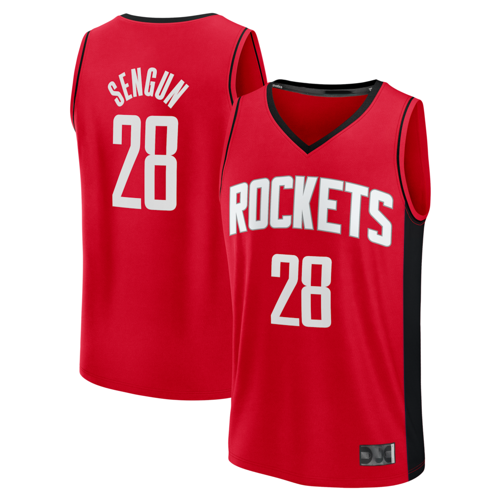 Kdoa H.Rockets #28 Alperen Sengun Red Fast Break Replica Stitched Jerseys-Icon Edition