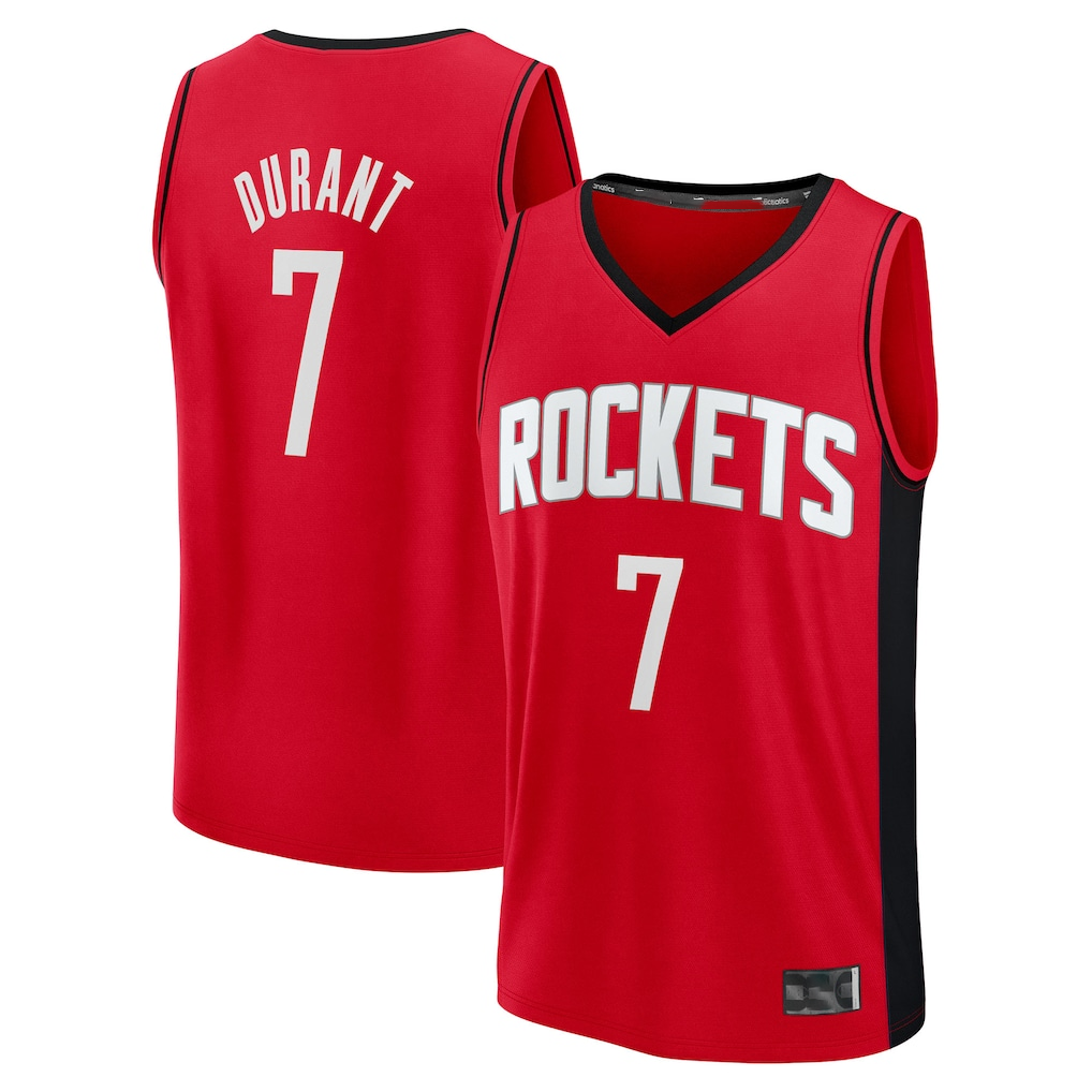 Kdoa H.Rockets #7 Kevin Durant Red Fast Break Replica Player Stitched Jerseys-Icon Edition