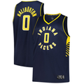 Kdoa I.Pacers #0 Tyrese Haliburton  Navy Big & Tall Fast Break Jerseys - Icon Edition