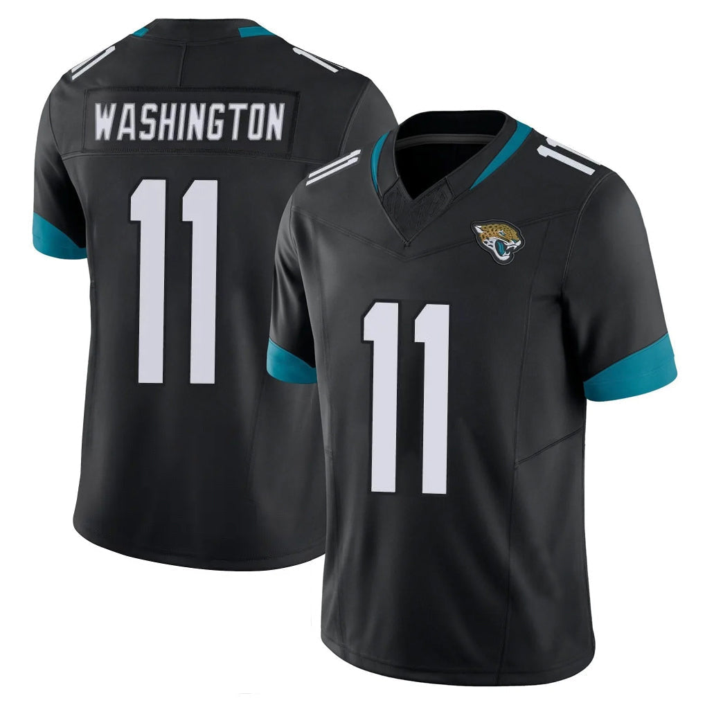 Kdoa J.Jaguars #11 Parker Washington Player Black Vapor F.U.S.E. Limited Home Game Stitched Jerseys