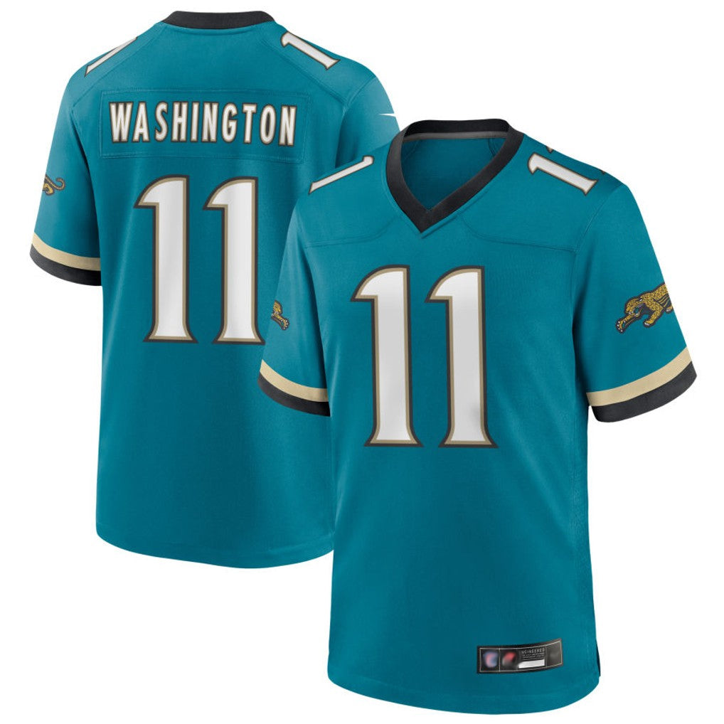 Kdoa J.Jaguars #11 Parker Washington Player Legend Teal Game Stitched Jerseys