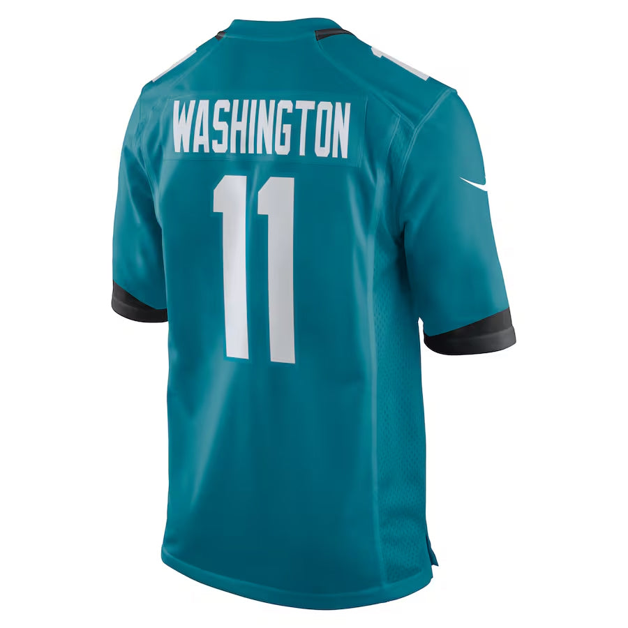Kdoa J.Jaguars #11 Parker Washington Player Teal Home Game Stitched Jerseys