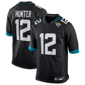 Kdoa J.Jaguars #12 Travis Hunter Player Black Replica Game Stitched Jerseys