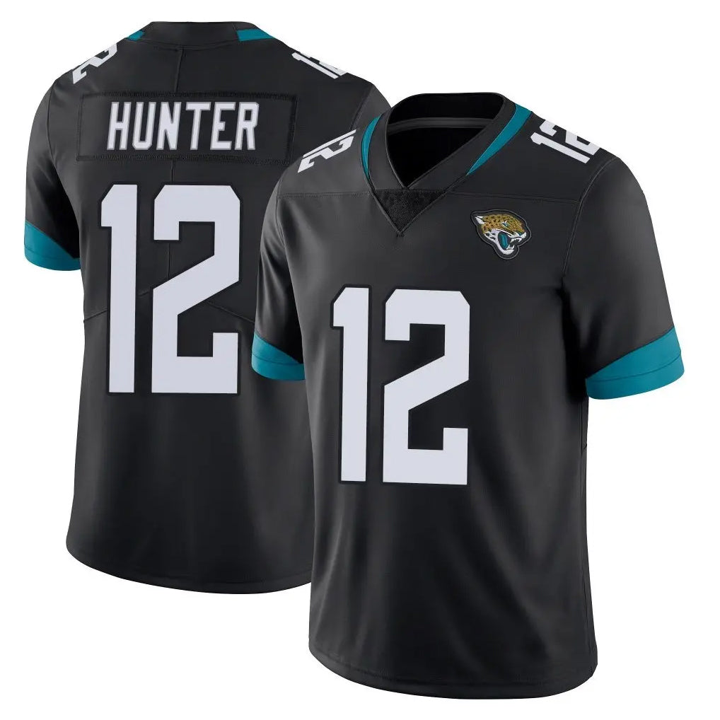Kdoa J.Jaguars #12 Travis Hunter Player Black Vapor Untouchable Limited Home Game Stitched Jerseys