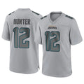 Kdoa J.Jaguars #12 Travis Hunter Player Gray Atmosphere Fashion Home Game Stitched Jerseys