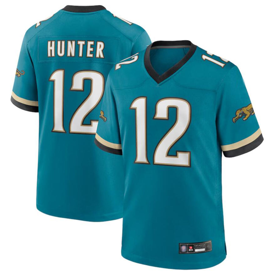 Kdoa J.Jaguars #12 Travis Hunter Player Teal Replica Limited Stitched Jerseys