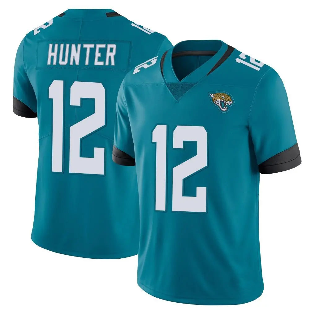 Kdoa J.Jaguars #12 Travis Hunter Player Teal Vapor Untouchable Limited Home Game Stitched Jerseys