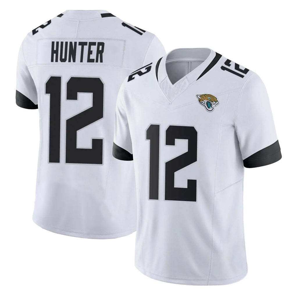 Kdoa J.Jaguars #12 Travis Hunter Player White Vapor F.U.S.E. Limited Home Game Stitched Jerseys