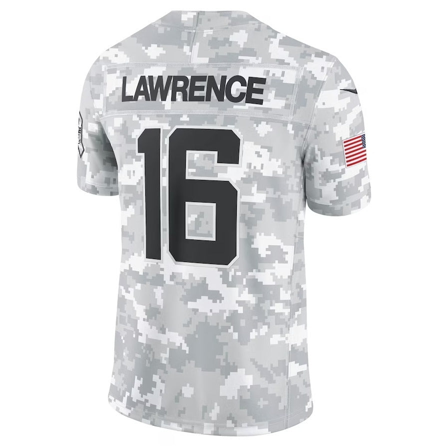 Kdoa J.Jaguars #16 Trevor Lawrence Arctic Camo 2024 Salute to Service Limited Stitched Jerseys