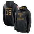 Kdoa J.Jaguars #16 Trevor Lawrence Player Black Salute to Service Hoodies Limited Game Stitched Jerseys