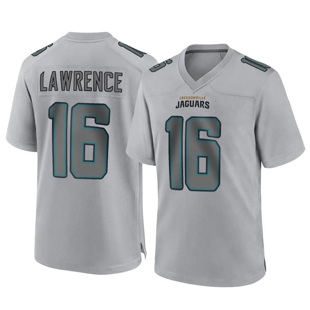 Kdoa J.Jaguars #16 Trevor Lawrence Player Gray Atmosphere Fashion Home Game Stitched Jerseys