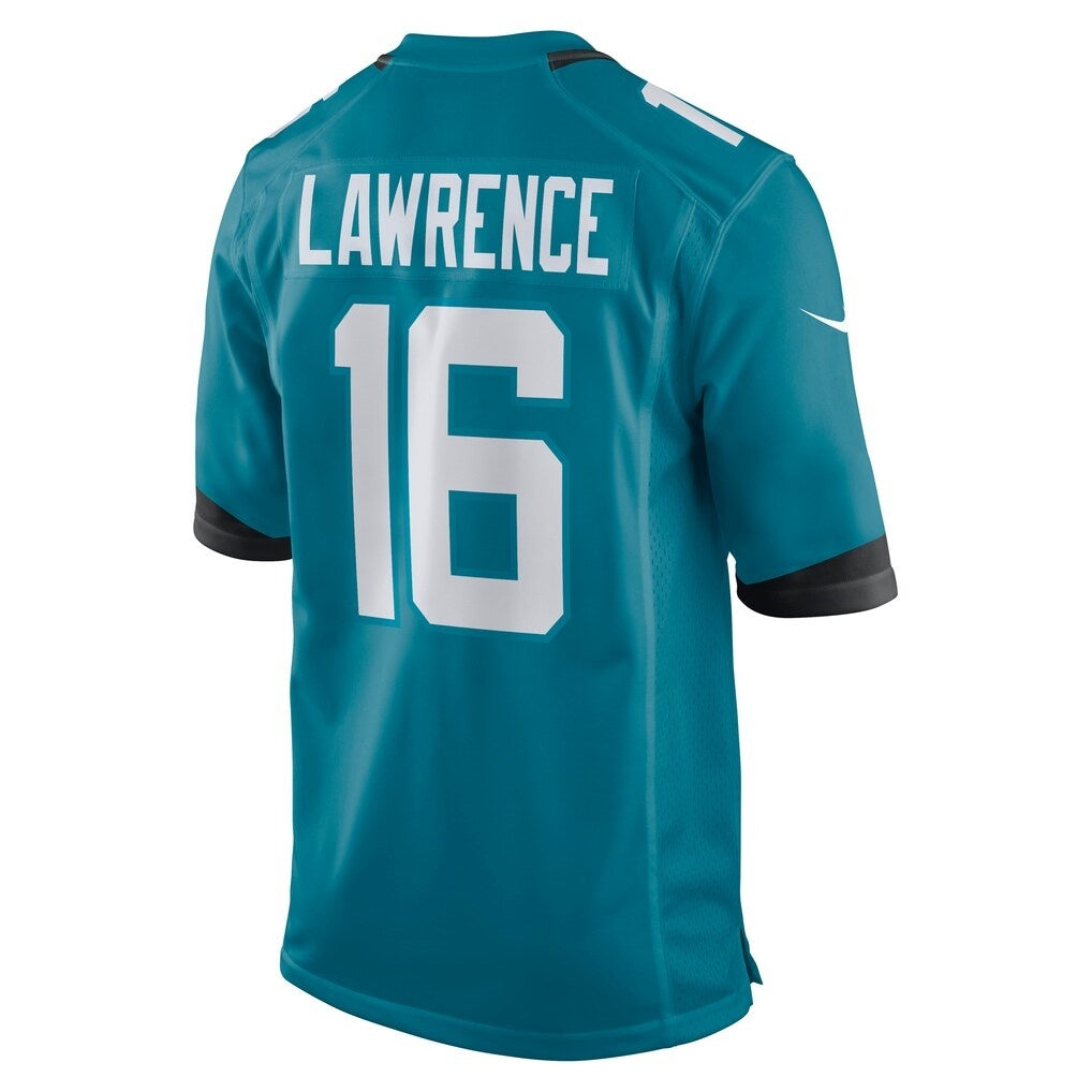 Kdoa J.Jaguars #16 Trevor Lawrence Teal Game Jersey Stitched Jerseys