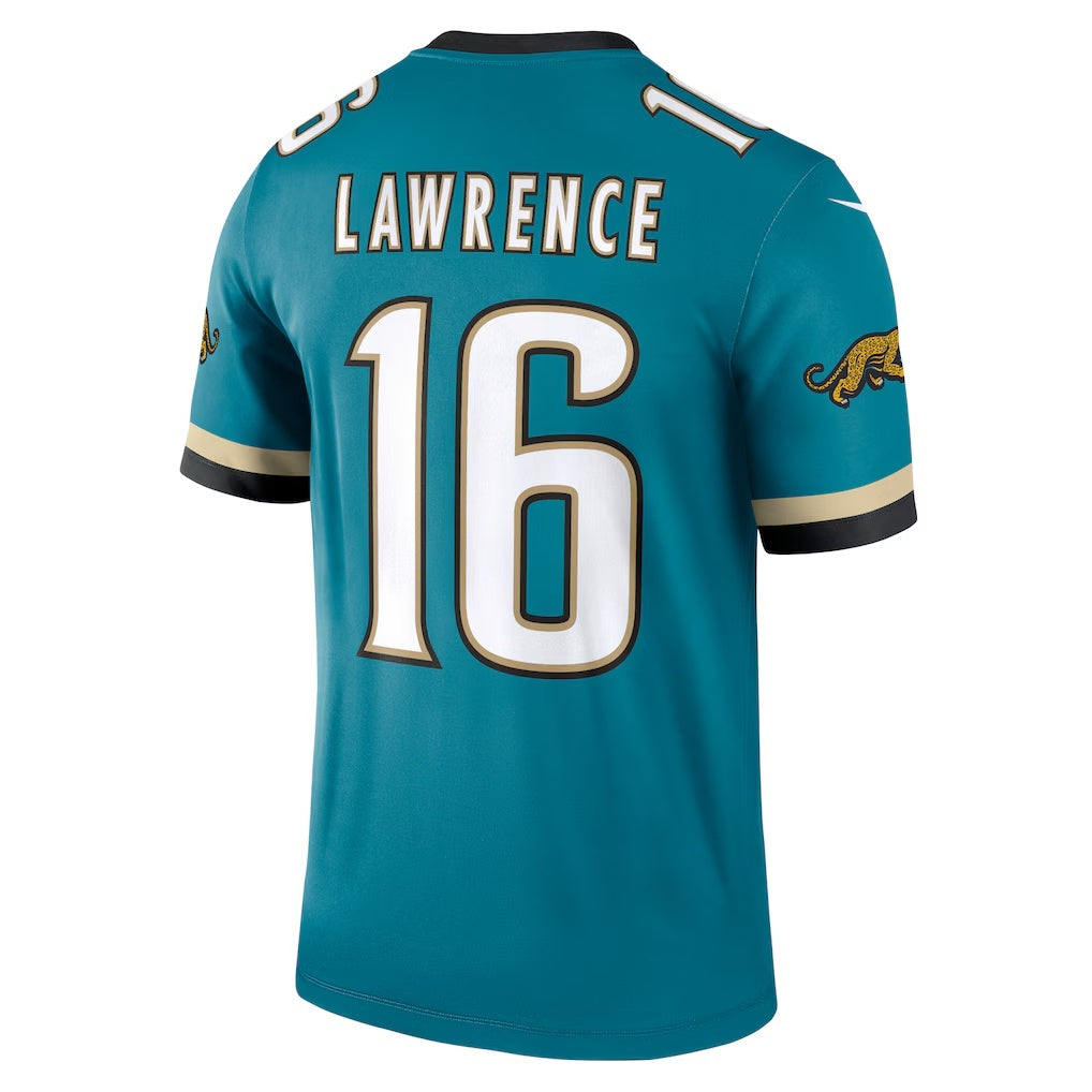Kdoa J.Jaguars #16 Trevor Lawrence Teal Legend Player Performance Stitched Jerseys