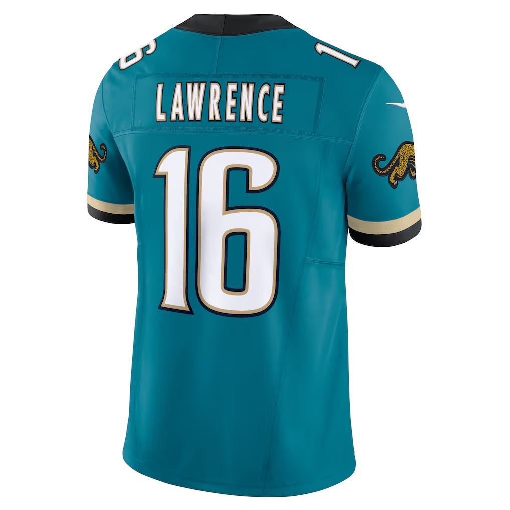 Kdoa J.Jaguars #16 Trevor Lawrence Teal Prowler Throwback Vapor F.U.S.E. Limited Stitched Jerseys