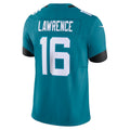 Kdoa J.Jaguars #16 Trevor Lawrence Teal Vapor F.U.S.E. Limited Stitched Jerseys