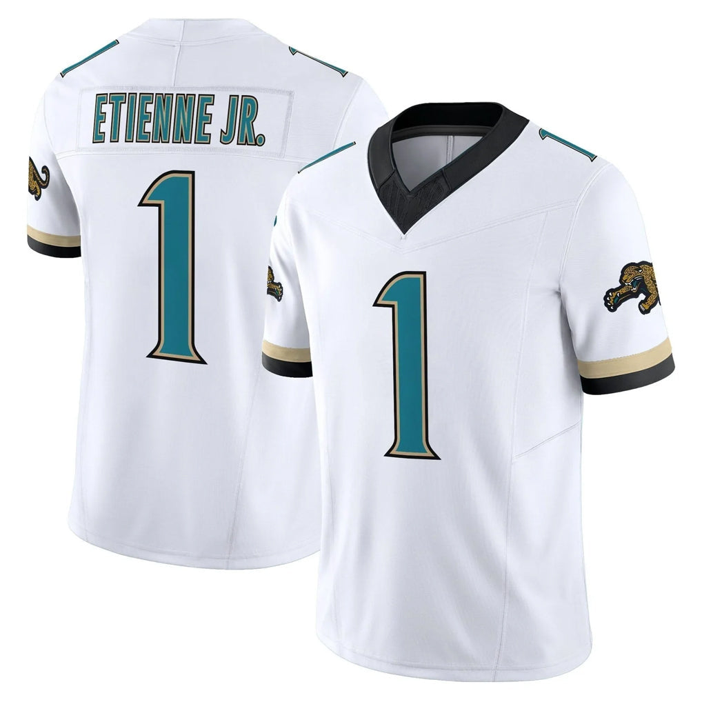 Kdoa J.Jaguars #1 Montaric Brown Player White Prowler Throwback Vapor F.U.S.E. Limited Home Game Stitched Jerseys