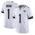 Kdoa J.Jaguars #1 Montaric Brown Player White Vapor Untouchable Limited Home Game Stitched Jerseys