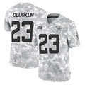 Kdoa J.Jaguars #23 Foyesade Oluokun Player Arctic Camo Salute To Service Limited Game Stitched Jerseys