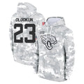 Kdoa J.Jaguars #23 Foyesade Oluokun Player Arctic Camo Salute to Service Hoodies Limited Game Stitched Jerseys