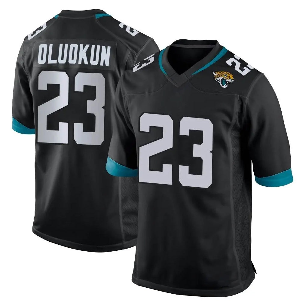 Kdoa J.Jaguars #23 Foyesade Oluokun Player Black Home Game Stitched Jerseys
