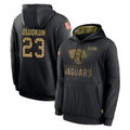 Kdoa J.Jaguars #23 Foyesade Oluokun Player Black Salute to Service Hoodies Limited Game Stitched Jerseys