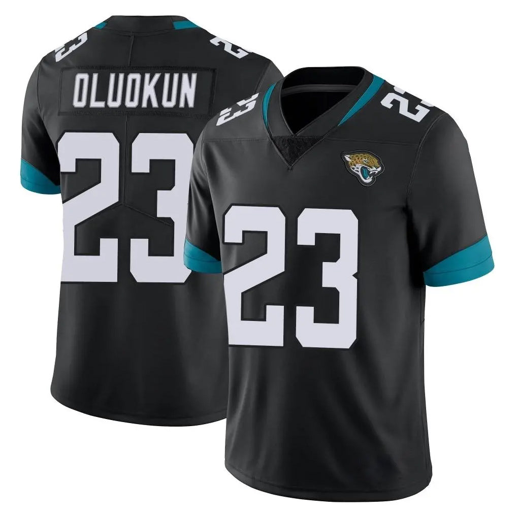 Kdoa J.Jaguars #23 Foyesade Oluokun Player Black Vapor Untouchable Limited Home Game Stitched Jerseys