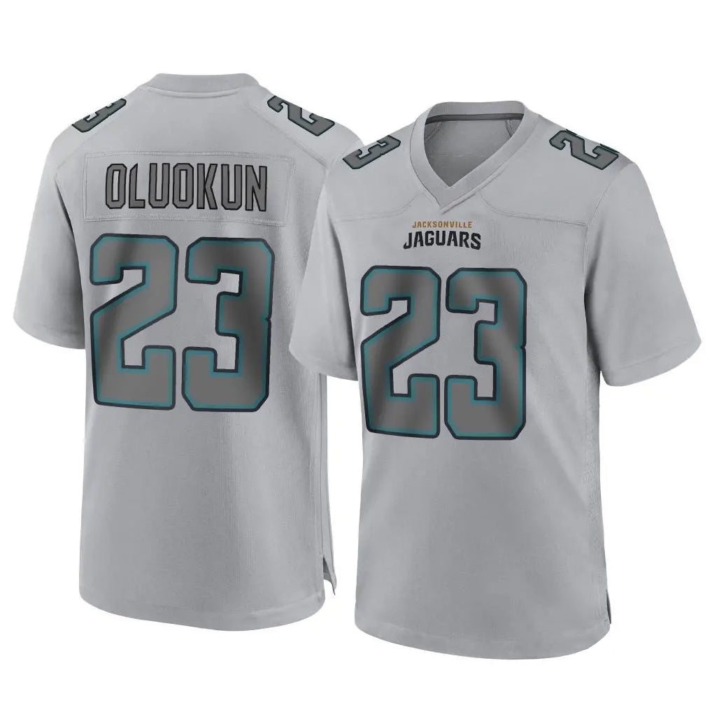 Kdoa J.Jaguars #23 Foyesade Oluokun Player Gray Atmosphere Fashion Home Game Stitched Jerseys