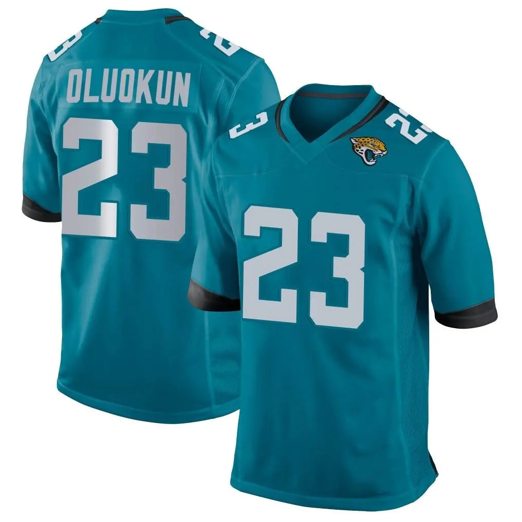 Kdoa J.Jaguars #23 Foyesade Oluokun Player Teal Home Game Stitched Jerseys