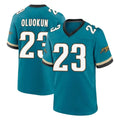 Kdoa J.Jaguars #23 Foyesade Oluokun Player Teal Prowler Throwback Limited Home Game Stitched Jerseys