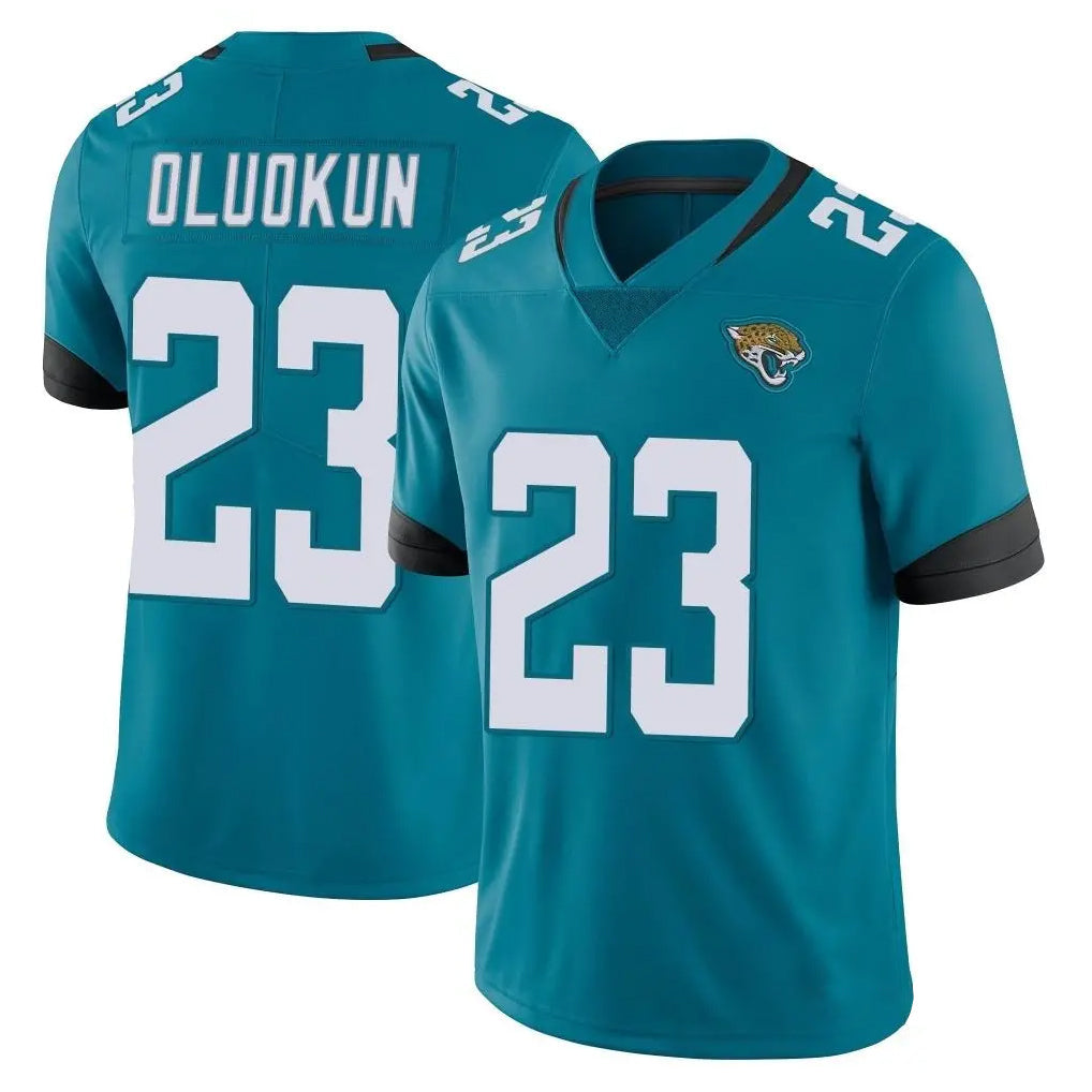 Kdoa J.Jaguars #23 Foyesade Oluokun Player Teal Vapor Untouchable Limited Home Game Stitched Jerseys