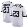 Kdoa J.Jaguars #23 Foyesade Oluokun Player White Home Game Stitched Jerseys