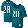 Kdoa J.Jaguars #28 Fred Taylor Player Mitchell & Ness Teal Legacy Replica Stitched Jerseys
