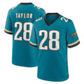 Kdoa J.Jaguars #28 Fred Taylor Player Teal Prowler Throwback Limited Home Game Stitched Jerseys