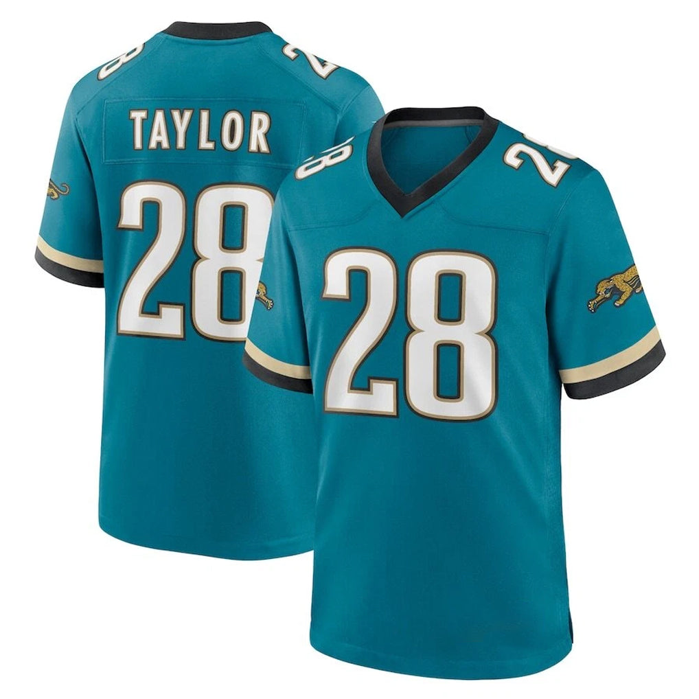 Kdoa J.Jaguars #28 Fred Taylor Player Teal Prowler Throwback Limited Home Game Stitched Jerseys