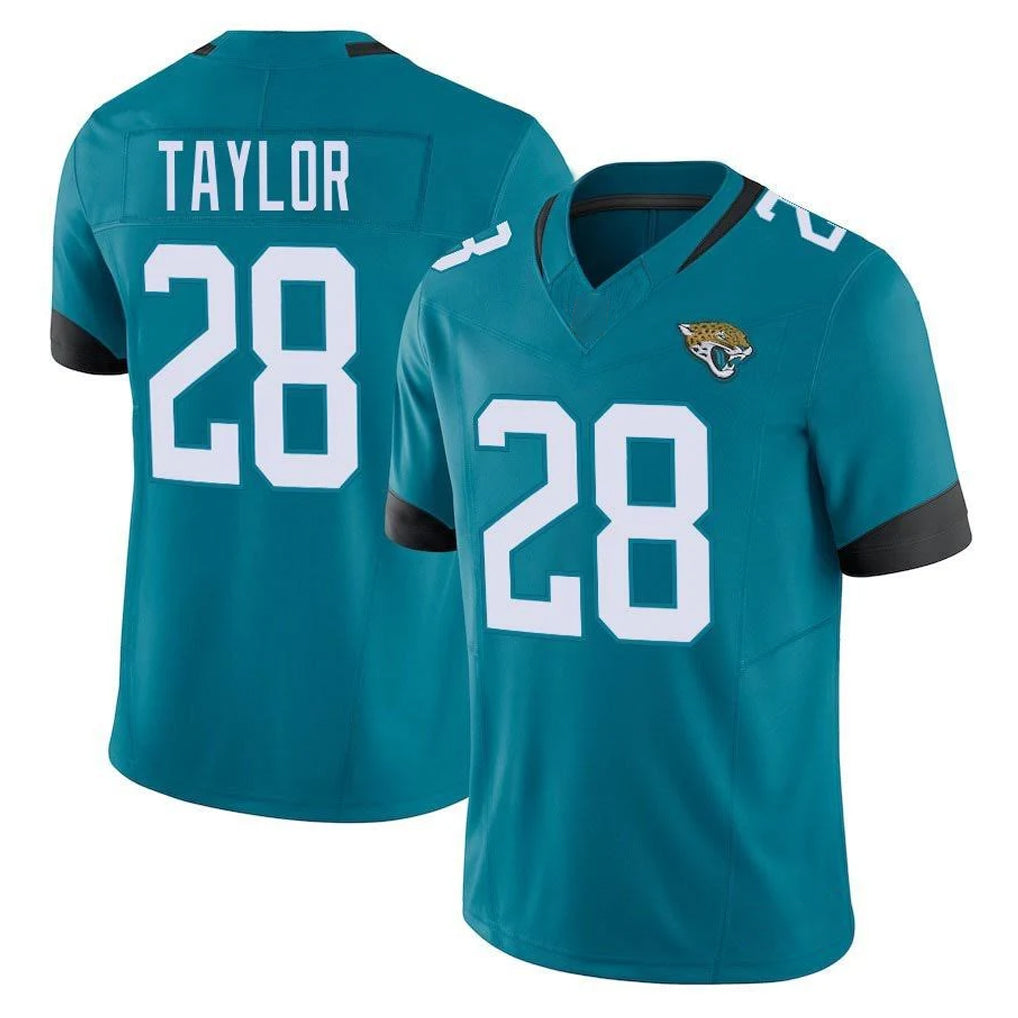 Kdoa J.Jaguars #28 Fred Taylor Player Teal Vapor F.U.S.E. Limited Home Game Stitched Jerseys