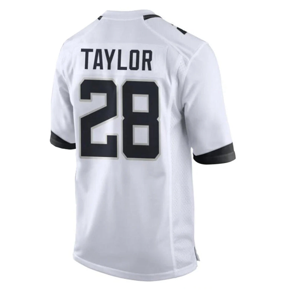 Kdoa J.Jaguars #28 Fred Taylor Player White Home Game Stitched Jerseys