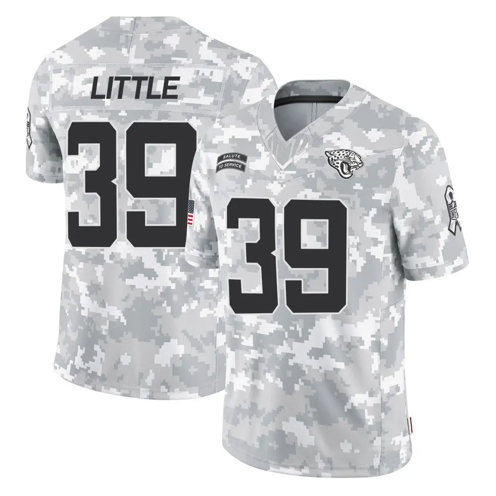 Kdoa J.Jaguars #39 Cam Little Player Arctic Camo Salute To Service Limited Game Stitched Jerseys
