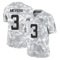 Kdoa J.Jaguars #3 Jakobi Meyers Player Arctic Camo Salute To Service Limited Game Stitched Jerseys
