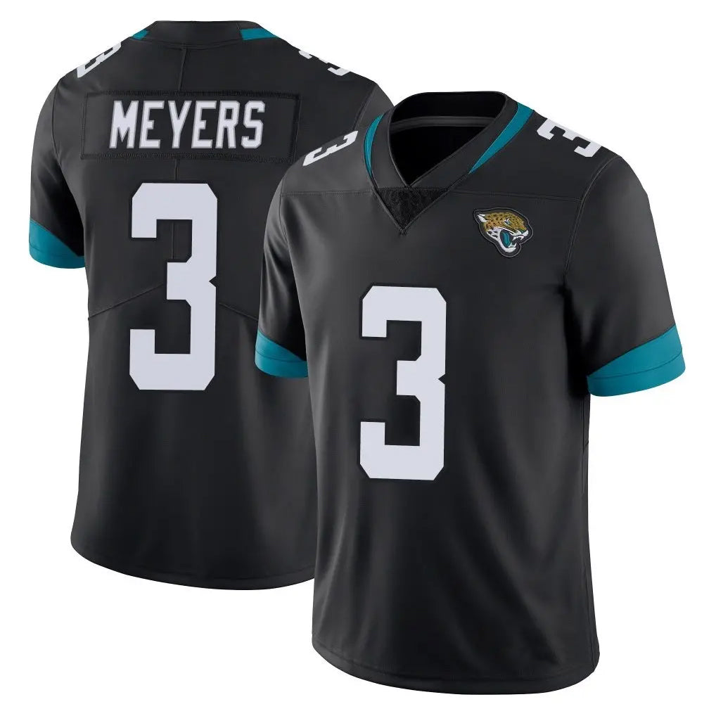 Kdoa J.Jaguars #3 Jakobi Meyers Player Black Vapor Untouchable Limited Home Game Stitched Jerseys