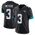 Kdoa J.Jaguars #3 Jakobi Meyers Player Black Vapor Untouchable Limited Home Game Stitched Jerseys