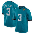 Kdoa J.Jaguars #3 Jakobi Meyers Player Teal Home Game Stitched Jerseys