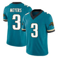 Kdoa J.Jaguars #3 Jakobi Meyers Player Teal Prowler Throwback Vapor F.U.S.E. Limited Home Game Stitched Jerseys