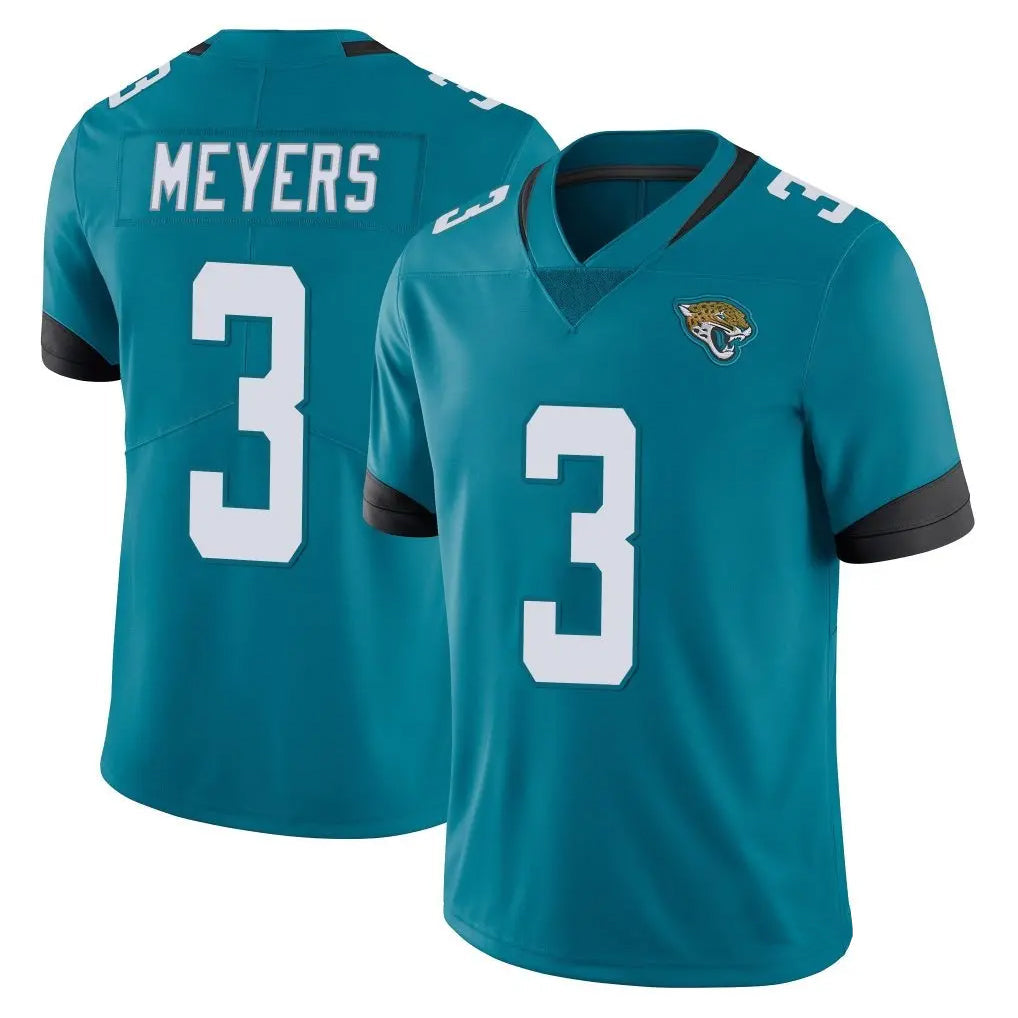 Kdoa J.Jaguars #3 Jakobi Meyers Player Teal Vapor Untouchable Limited Home Game Stitched Jerseys