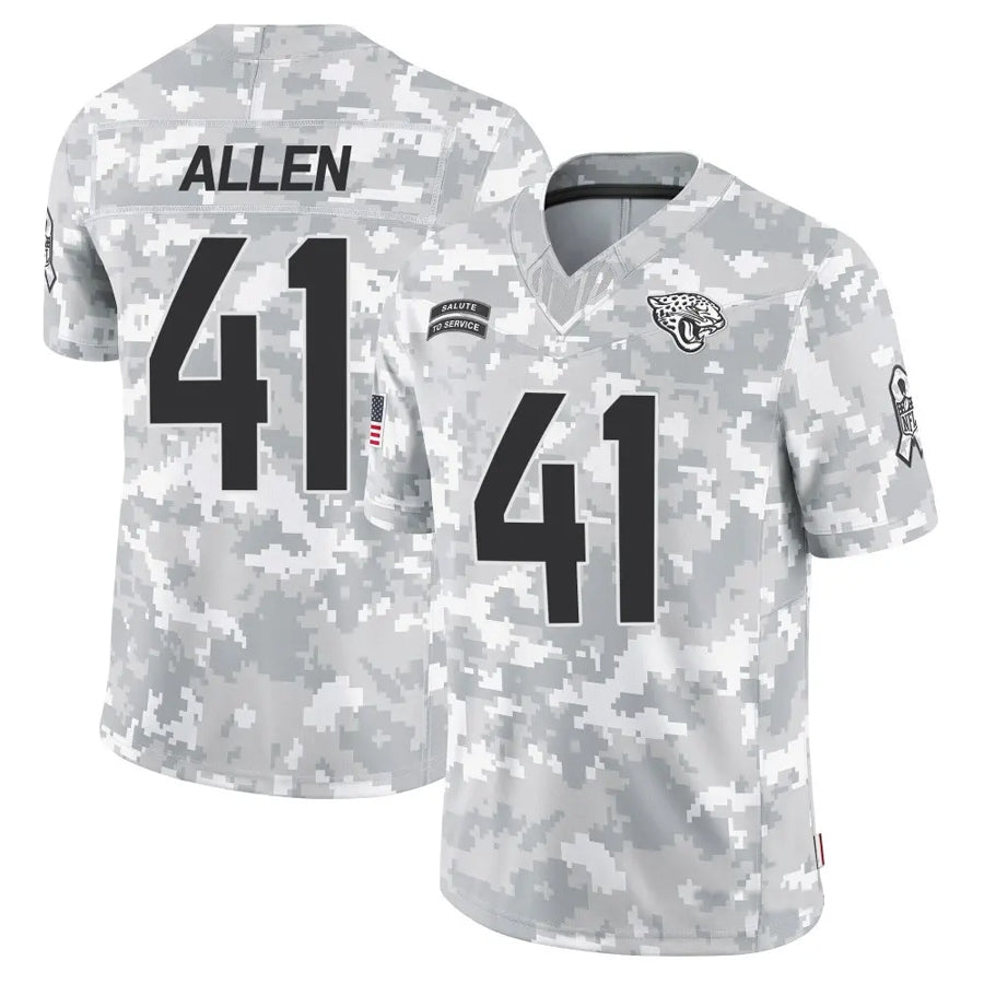 Kdoa J.Jaguars #41 Josh Hines-Allen Player Arctic Camo Salute to Service Limited Football Jerseys